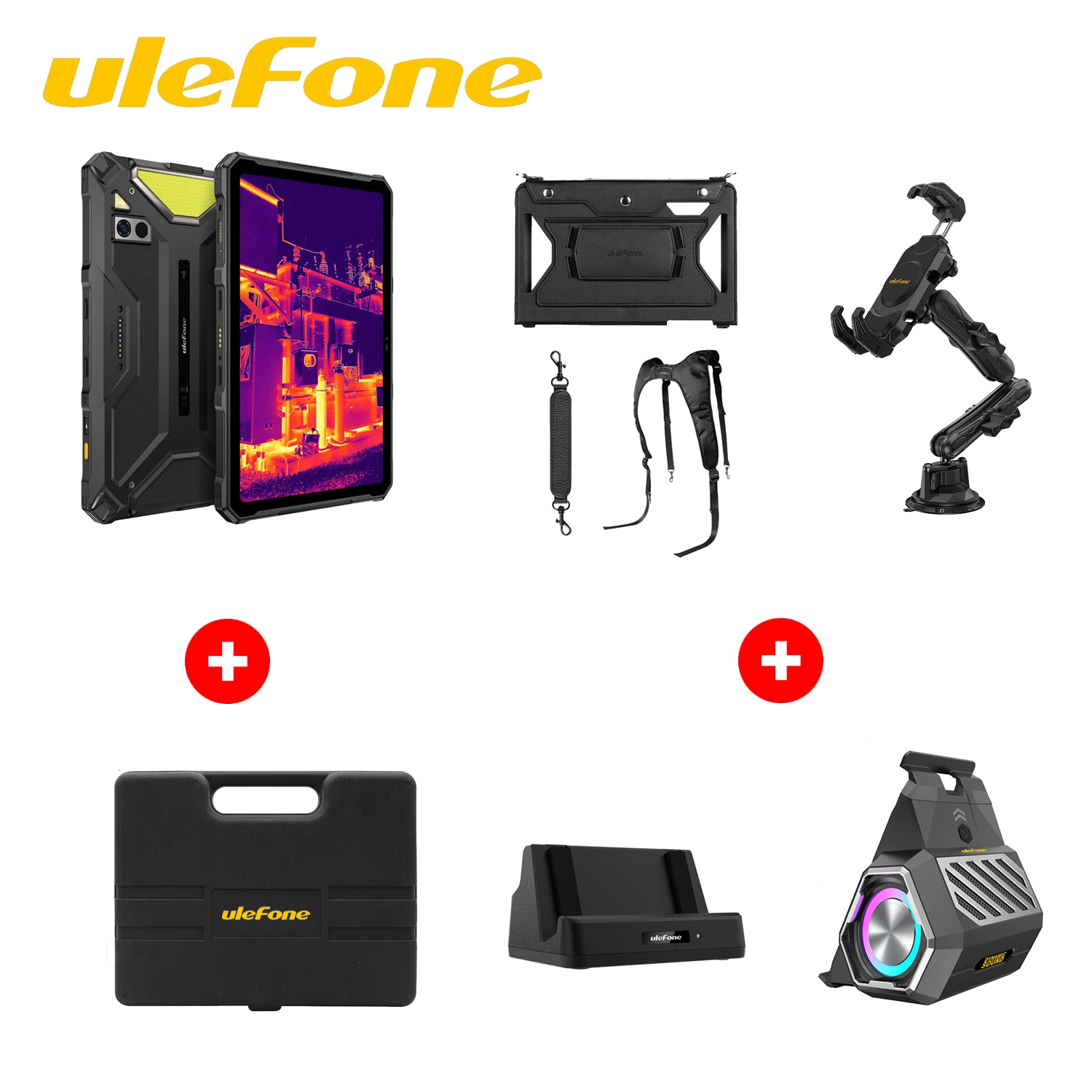 Armor Pad 4 Ultra Thermal + Kit de Som + Armor Holster Pro + Base de Carregamento de Mesa de 10 W + Suporte Armor Max